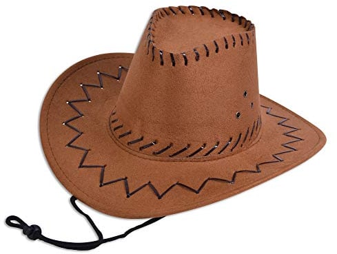 Bristol Novelty Kinder Cowboyhut mit Ziernähten (Einheitsgröße) (Braun)