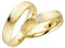 JC Trauringe Silber 925 Paarpreis Eheringe Gold Plattiert I Verlobungsringe breit 5,0 mm I Partnerringe mit Gravur in edler Schatulle I 2 Hochzeitsringe Herrenring & Damenring mit Steinen I LC124-P