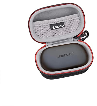 RLSOCO Tasche für Bose QuietComfort Earbuds mit Lärmreduzierung/Sport Earbuds – Vollkommen Kabellose In-Ear-Kopfhörer (Schwarz)