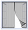 Moustiquaire Fenêtre Magnétique, Moustiquaire MagnéTique, Moustiquaire Avec Protection Anti-Moustiques Magic Tape - Noir, (Largeur)60cmx(Hauteur)50cm
