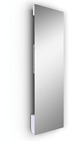 ILO/Radiateur Électrique Rayonnant Soufflant Mural / 1750W / +28 Motifs, Design Unique/Extra Plat Verre Trempé / IP44 / Orientation Verticale/Programmable, Éco/Made In France/Miroir