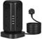 DEWENWILS Tower Extension Lead with USB Slots, 2M Extension Cable with 12 Sockets, 4 USB, Overload Protected Power Strip, Black