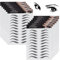 Molain 4D Haarähnliche Augenbrauen Tattoos Aufkleber 12 Blätter Wasserdicht Lang anhaltende Augenbrauen Transfers Aufkleber Peel Off Augenbrauenaufkleber für Grooming (Schwarz Klassischer Stil)