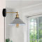 LEDSone Retro Industrial Wall Light Plug in Wall Lamp Metal Cone Shape Shade Indoor Light Fitting with Dimmer Switch for Bedroom Hallway Restaurants