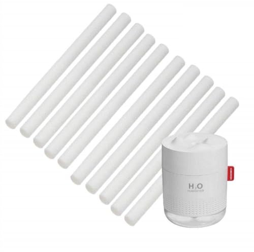 10 Stück 10cm Luftbefeuchter Sticks Baumwollfilter Nachfüllsticks Dochte Ersatz für tragbare USB Luftbefeuchter im Büro Schlafzimmer Auto Reisen