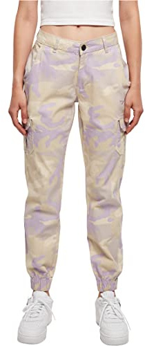 Urban Classics Damen Ladies High Waist Camo Cargo Pants