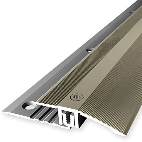 PROVISTON | Ausgleichsprofil | Übergangsprofil | Breite: 44 mm | Höhenausgleich: 6.5-16 mm | Länge: 900 mm | Aluminiumprofil | Sand | 1 Stück