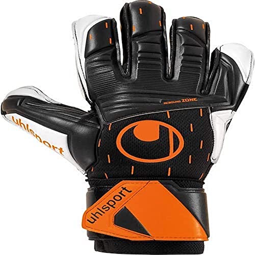 uhlsport Speed Contact Supersoft Fußball Torwarthandschuhe - atmungsaktiv mit großartigem Grip und Abriebsfestigkeit - für Einsteiger und Amateursportler