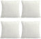 Sienna 4 x Pack of Ribbed Jumbo Cord Stripe Soft Cushion Covers 45 x 45 cm Textured Decorative Reversible Fleece Home Chair Sofa, 18 x 18 - Silver