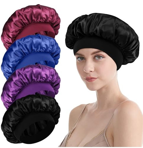 Hair Bonnet for Women – Soft Breathable Hair Cap Shower Caps for Braids Natural Hair