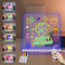 Creative Message Note Board LED-Nachtlicht 7 Farbe ändern Flash Dimmen mit Fernbedienung Auto-Off Timed Helligkeit einstellbar USB löschbar 7,95 × 7,83 Zoll Whiteboard Desktop Nachttischlampe für Kind