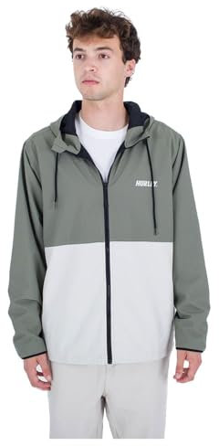Hurley Veste Coupe-Vent avec Fermeture éclair pour Homme-Pismo, armée