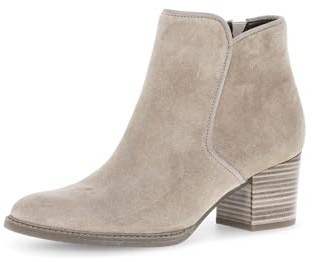 Gabor Damen Ankle Boots, Frauen Stiefeletten,Leichte Mehrweite (G),knöchelhoch,reißverschluss,Bootee,Booties,Desert (Micro),42 EU / 8 UK