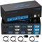 8K@60Hz HDMI+Displayport KVM Switch 3 Monitors 2 Computers 4K@120Hz Triple Monitor KVM Switch Made of Metal 2 Computers to Share 4 USB3.0 Ports Supports Expanded and Duplicated Mode Desktop Controller