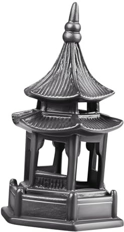 POPETPOP Statue De Pavillon en Porcelaine Rétro Décoration Hexagonale pour Bureau Jardin Et Paysage