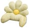 Reading Bed Rest Pillow with Arm Support - Cute Flower Shaped Faux Fur Backrest Support Reading Pillow for Sitting Up In Bed for Lounging Watching TV Gaming Washable Cover (50 * 40cm,Green)