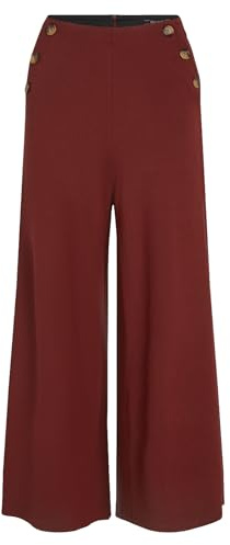 King Louie Damen Hose Pia Culotte Milano Uni (DE/NL/SE/PL, Alphanumerisch, S, Regular, Regular, Beet Red)