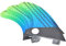 Qukaim Fiberglas-Surfbrett-Schwanzflossen, 3 Stück, weiß, rutschfest, EVA-Surf-Deck-Matte für Skimboard-Zubehör
