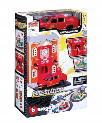 STADT BBURAGO FEUERWEHR SPASS SET + VOLKSWAGEN AMAROK 1:43