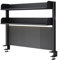 Clamp On Organizer Shelf, Desk Extender Pegboard Workstation, Computer Accessories for Office, Privacy Panel for Gaming, Clamp-on Shelving System (Black 80cm)