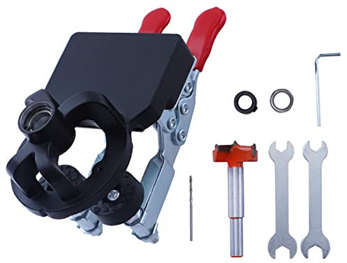 Hinge Jig 35mm Hole Opener 35mm Cabinet Hinge Jig Drilling Hole Puncher Accurate Locking Woodworking Dowel Jig Drill Concealed Hinge Jig For Cabinet Doors Accurate Locking Woodworking Dowel Jig Drill