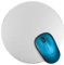 Hemobllo Round Aluminum Mouse Pad Slip Base for Computer PC Laptop Use Silver Design for Gaming and Office Setup Ergonomic Mouse Mat