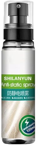 Antistatik Spray 100ml Sofort Alltagsbedarf | Kleidung Antistatik Spray für Stoff Wäsche Bügeln Couch Möbel Trocken Auto Reinigen Staubwischen Büros Reisen