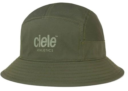 Ciele Athletics GOBucket Comp Mütze, Polyester, UPF-bewertet mit Coolmatic | Plus MIKRAmesh™, reflektierendes Leichtathletik-Logo, Kombu, L/XL