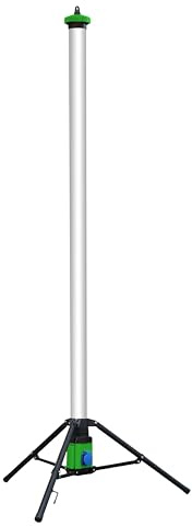 BERG BCL 360° TOWER LED 100 Baustrahler – 100W, 11.000 Lumen Rundumlicht I IP54, schlagfest IK08 I Klappbar, mit 5m Kabel & IP54 Steckdose (2500W) I Indoor/Outdoor Arbeitsleuchte
