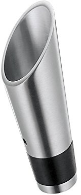 Cilio Dekantierausgießer Edelstahl, tropffreies Einschenken, Sieb | Weinausgießer, rostfreier Edelstahl, für Weinflaschen, belüftend, schwebstofffilternd, tropffrei, elegant
