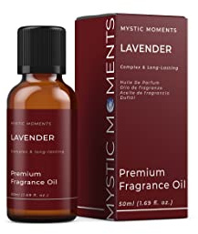 Mystic Moments | Lavender Fragrance Oil | 50ml | Lavender notes create a soft herbal floral scent for candles, soaps, wax melts and diffusers.