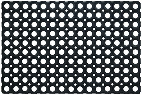 ID Mat M98 Caillebotis Caoutchouc Noir 60 x 40 x 1,4 cm