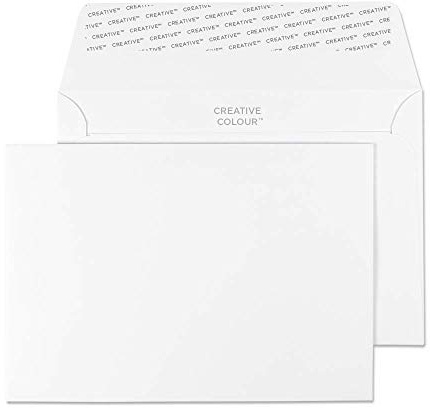 Blake Creative Colour C6 114 x 162 mm 120 gsm Peel & Seal Wallet Envelopes (15150) Ice White - Pack of 25