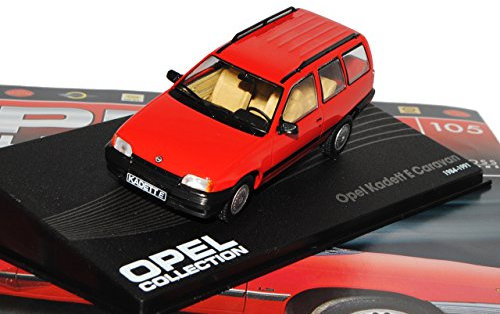 alles-meine.de GmbH Opel Kadett E Caravan Kombi Rot 1984-1991 Inkl Zeitschrift Nr 105 1/43 Ixo Modell Auto