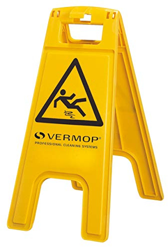 Vermop Rutschgefahr Warnschild, PP, Gelb, 5