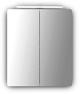 Sieper Badezimmerspiegel Serie Espella, Aluminium Spiegelschrank mit Beleuchtung, 17Tx65Bx80H cm