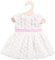Heless 2650 - Traumkleid für Puppen in Weiß, mit kleinen Blumenröschen und einer rosa Schärpe, Größe 35 - 45 cm