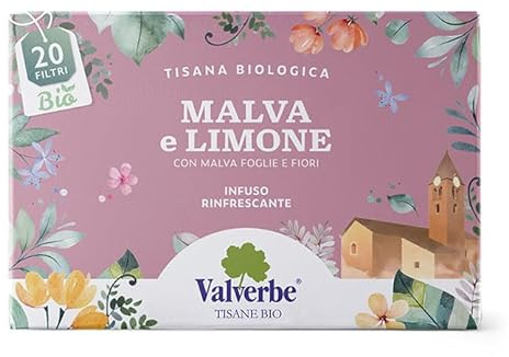 Valverbe Cooperativa, Tisana Malva e Limone 20 Filtri - Gr 20