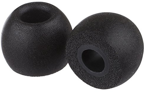 Xcessor FX4.9 Round (M) 4 Paar Memory Foam In Ear Kopfhörer Ohrpolster Größe Mittel. Schwarz