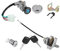 KIMISS1 Set 5Pin Stecker 2 Schlüssel Zündschloss Key Lock Tankdeckel Set für Gy6 50cc, 150cc Motorroller (Moped), JONWAY/TAOTAO/ROKETA
