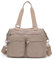 Outreo Schultertasche Designer Handtasche Damen Messenger Bag Umhängetasche Mädchen Taschen wasserdichte Kuriertasche Sporttasche Reisetasche für Strandtasche Nylon (Beige)
