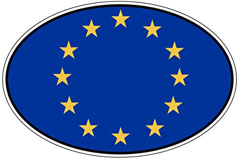 Supstick Aufkleber für Auto, Europa, 20 x 13 cm