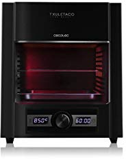 Cecotec Horno Grill de Alta temperatura Txuletaco The Beast 6850. 2000 W, Hasta 850°C, Parrilla de Acero Inoxidable, Bandeja recogegrasas, Sistema de Temperatura y Tiempo Regulables, Black