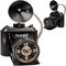 alles-meine.de GmbH große XL Tischuhr - Uhr - nostalgische Foto Kamera/Fotoapparat - inkl. Name - aus Metall - 32 cm - batteriebetrieben - schleichendes Uhrwerk ! - Kamera Anti..