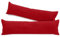 npluseins 2er Pack Kissenhüllen aus Coral-Kuschel-Fleece (2 Stück) 1257.1667, ca. 40 x 145 cm, Bordeaux