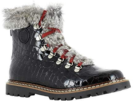 Ammann Splügen Damen Winterschuhe mit echtem Lammfellfutter Made in Italy EU 38