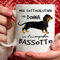 Taza de perro salchicha de cerámica – 350 ml para ti o como regalo para mujer, amiga, mamá, tía, prima, abuela, cumpleaños, aniversario