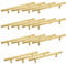 Lpraer 15 Pack Cabinet Handles Gold Stainless Steel T Bar Pulls Cupboard Handles Drawer Pulls for Kitchen (Overall Length 200mm, Hole Center 128mm)