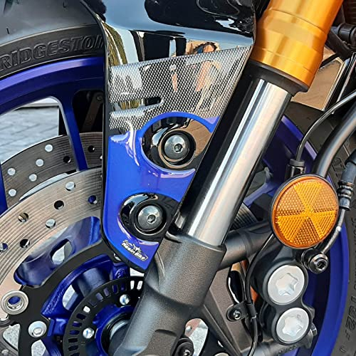 Resin Bike Aufkleber für Motorrad Kompatibel mit Yamaha Tracer 9 2021 Icon Performance. Kotflügelschutz vor Stößen und Kratzern. 3D-Harzklebstoff - Stickers - Made in Italy