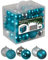 Julido Weihnachtskugeln Kunststoff 120 Stück, Christbaumkugeln Aqua und Silber, Weihnachtsbaum Deko glänzend, glitzernd und matt